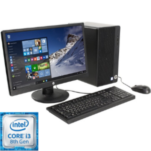 HP 290 G2 Microtower PC, Intel Core i3 8110, 4GB RAM, 1TB, DOS, DVD-WR, USB Keyboard & Mouse 18.5" Monitor
